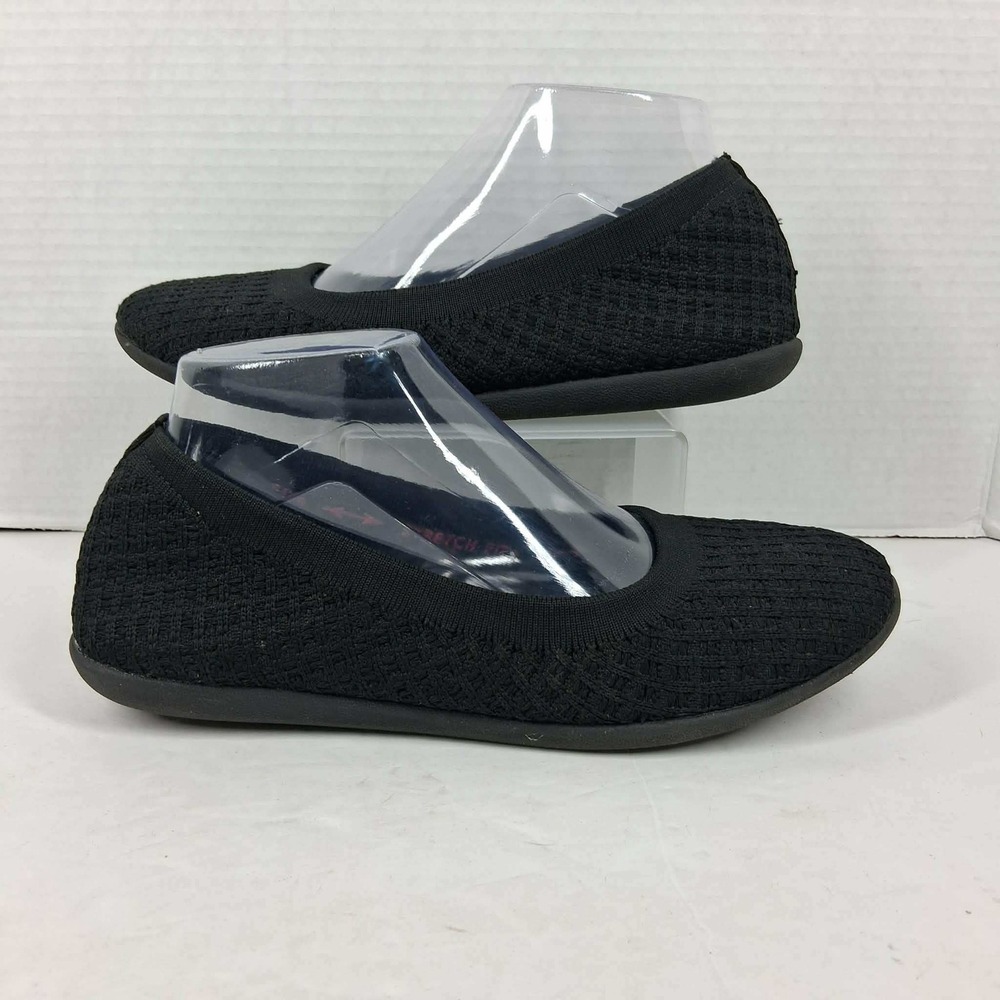 Skechers Cleo 2.0‎ Love Spell Black Knit Ballet Flats 158202 BBK Womens 8.5